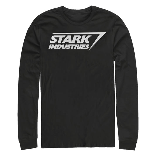Marvel Stark Logo Mens Long Sleeve T Shirt