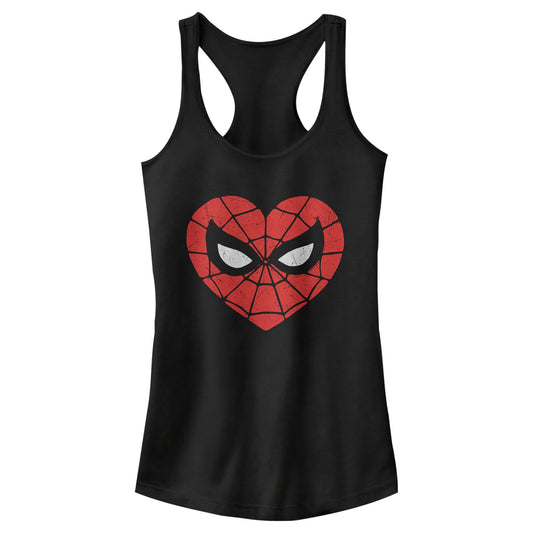 Marvel Spidey Heartbreaker Junior's Womens Tank Top Shirt
