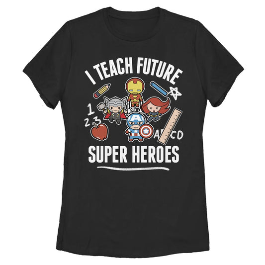 Marvel Teach Future Supers Womens T Shirt