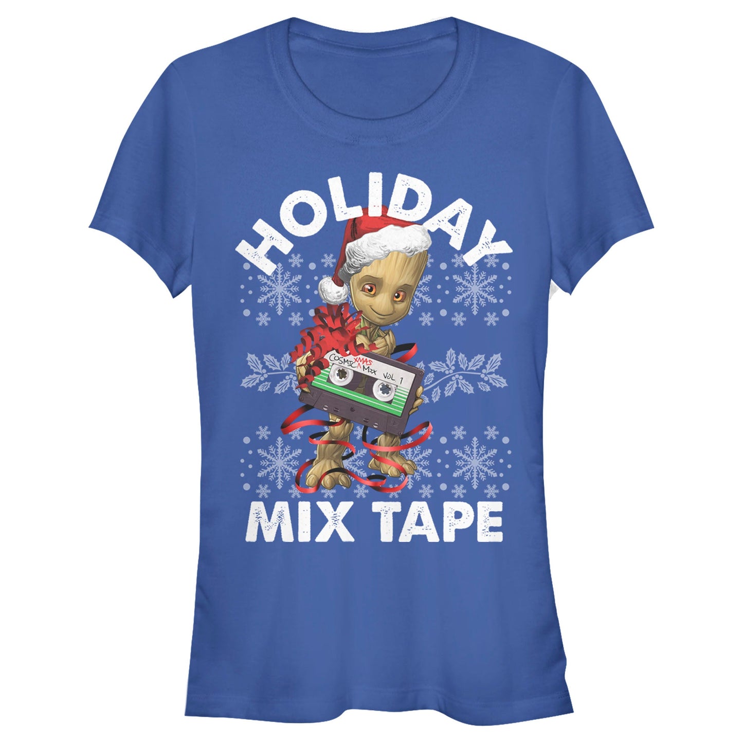 Marvel Groot Tape Bow Junior's Womens T Shirt