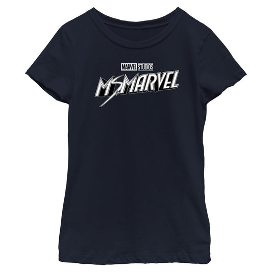 Marvel Black and White Girls Kids T Shirt