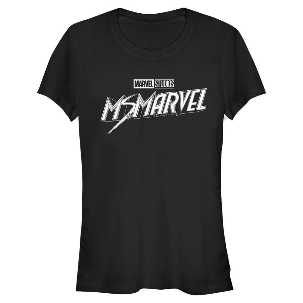 Marvel Black and White Juniors T Shirt
