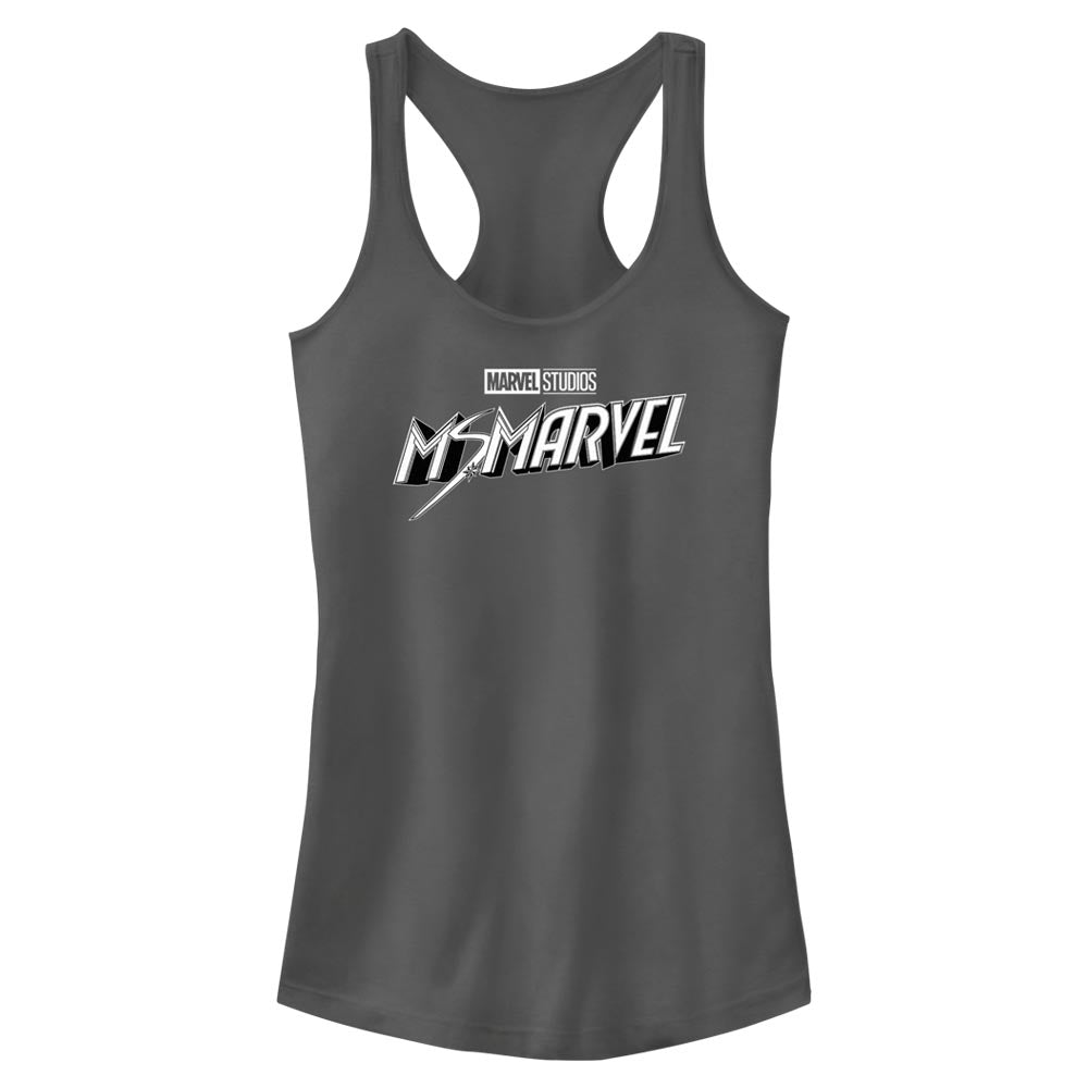 Marvel Black and White Juniors Tank Top Shirt