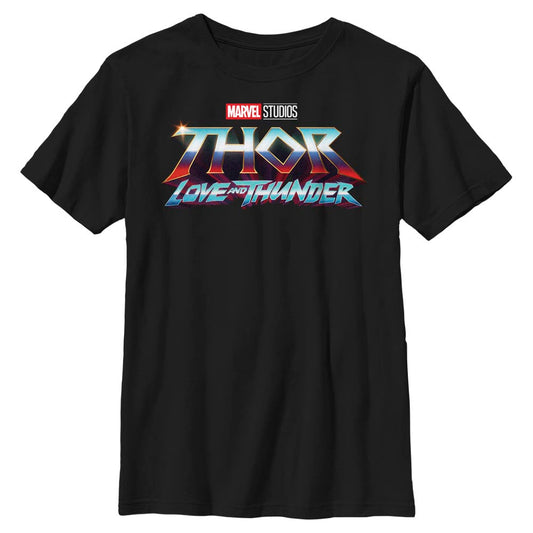 Marvel Thunder Logo Boys Kids T Shirt