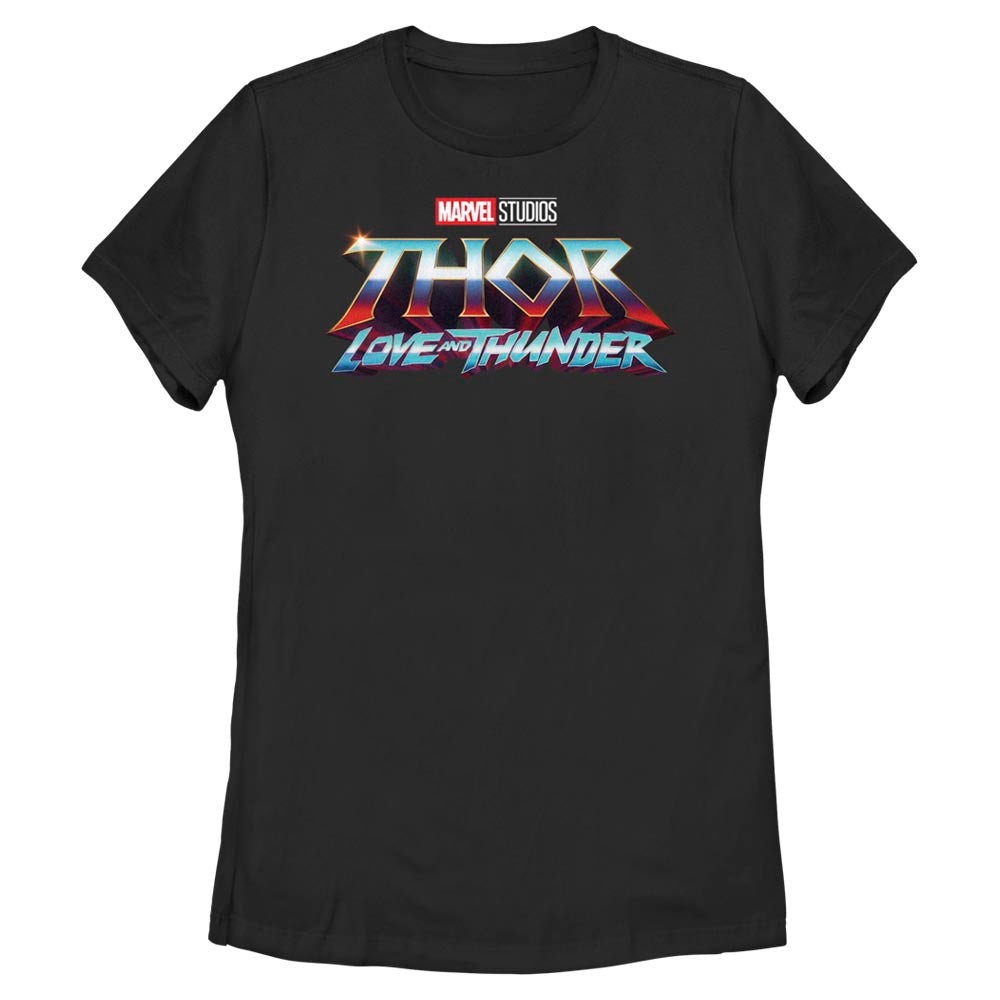 Marvel Thunder Logo Womens  T Shirt