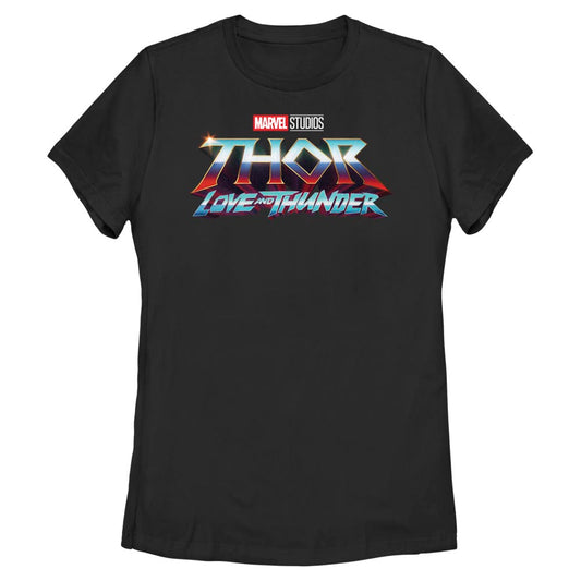 Marvel Thunder Logo Womens  T Shirt