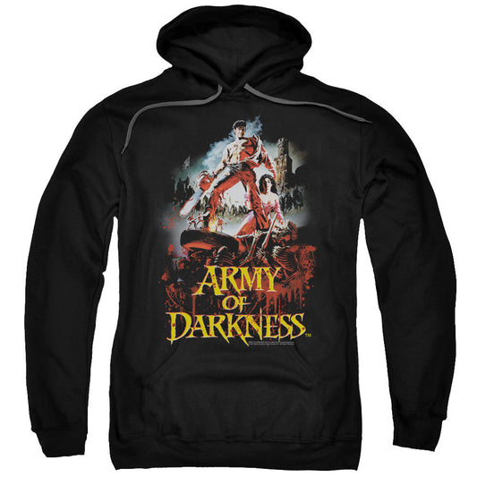 Army Of Darkness Bloody Poster Mens Hoodie Black Officially Licensed