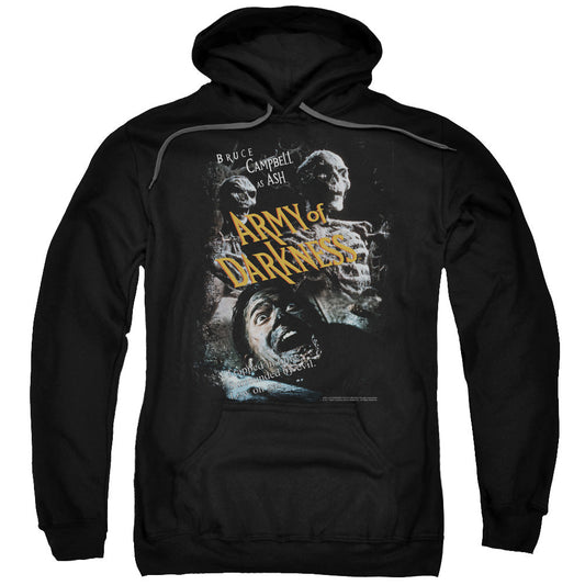 Army Of Darkness Covered Mens Hoodie Black Officially Licensed