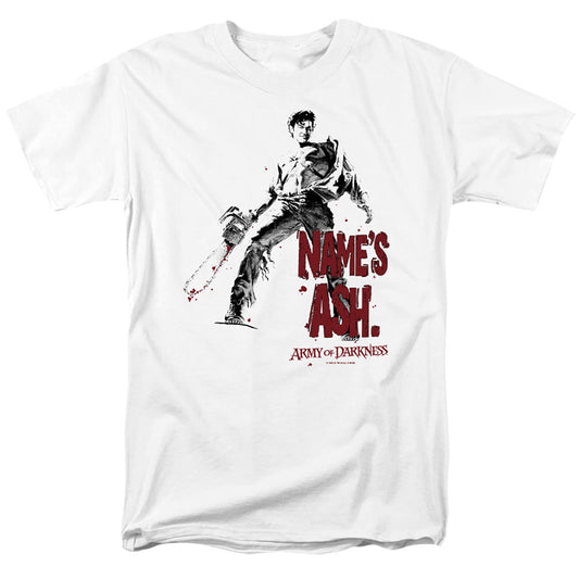 Army Of Darkness Names Ash Mens T Shirt White Officially Licensed