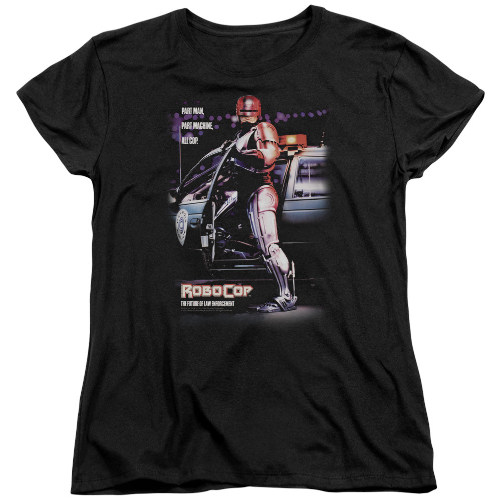 Robocop Poster Womens T Shirt Black Officially Licensed