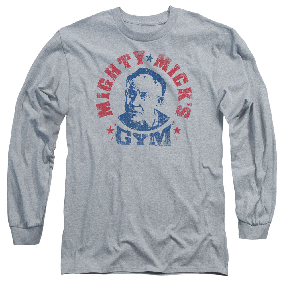Rocky Mighty Micks Gym Mens Long Sleeve Shirt Heather Officially Licensed
