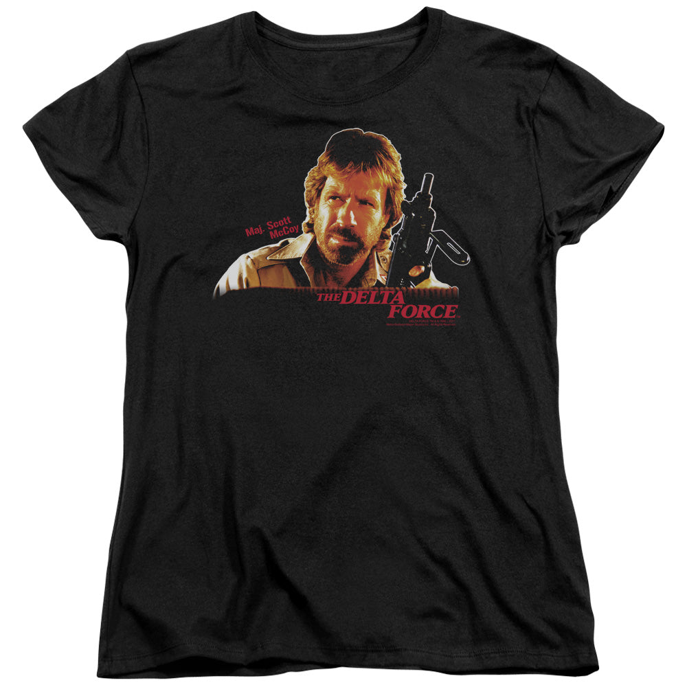 Delta Force Maj Scott McCoy Womens T Shirt Black Officially Licensed