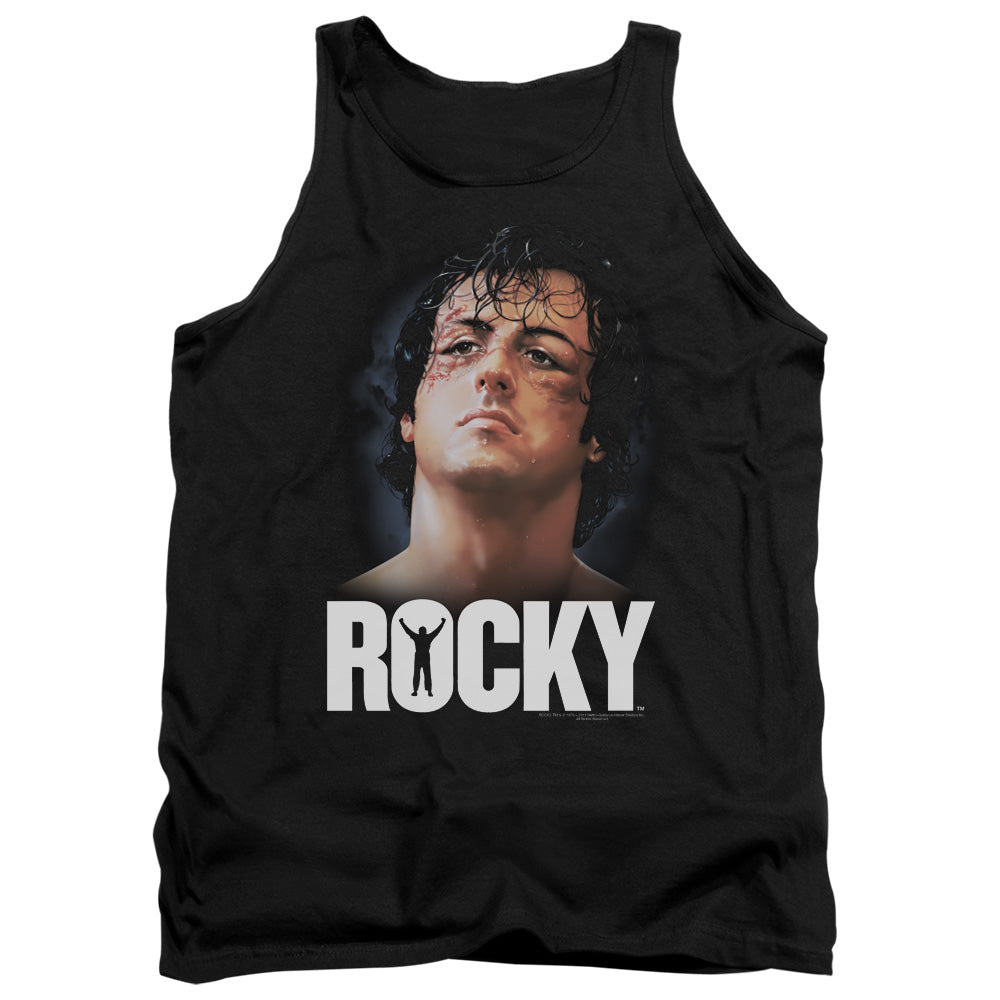 Rocky The Champ Mens Tank Top Shirt Black Officially Licensed