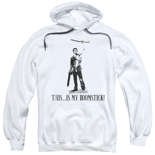 Army Of Darkness Boomstick! Mens Hoodie White Officially Licensed
