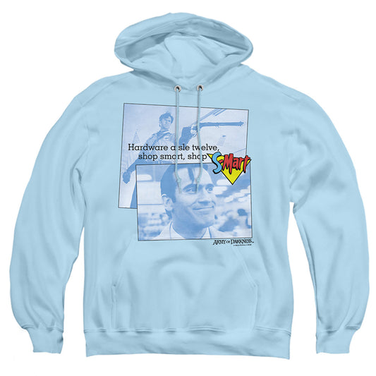 Army Of Darkness Shop S Mart Mens Hoodie Light Blue Officially Licensed
