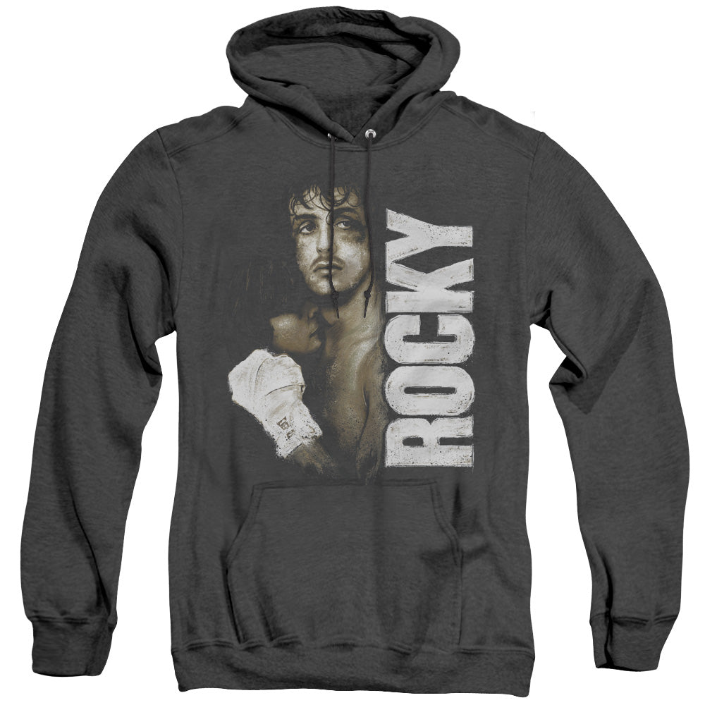 Rocky Painted Rocky Heather Mens Hoodie Black Officially Licensed