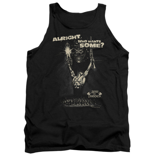 Army Of Darkness Want Some Mens Tank Top Shirt Black Officially Licensed