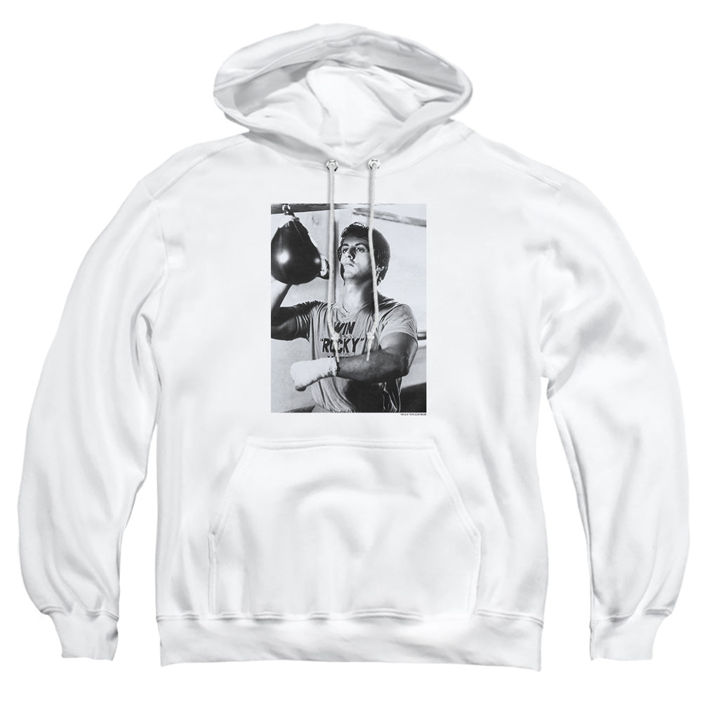 Rocky Square Mens Hoodie White Officially Licensed