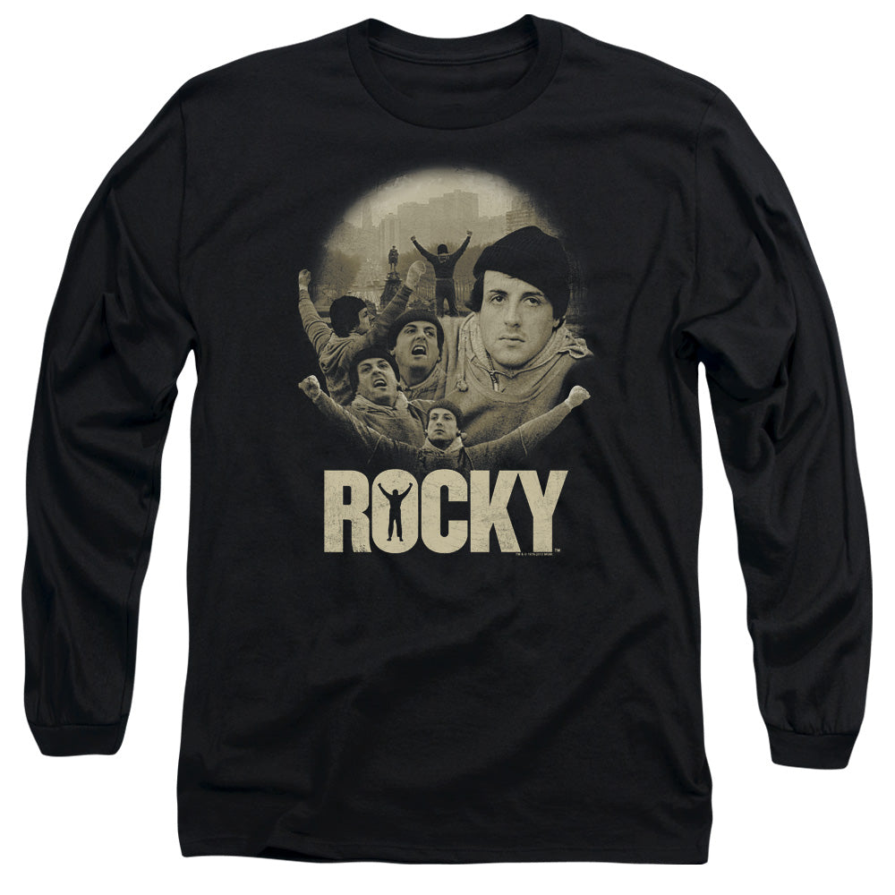 Rocky Feeling Strong Mens Long Sleeve Shirt Black Officially Licensed Officially Licensed