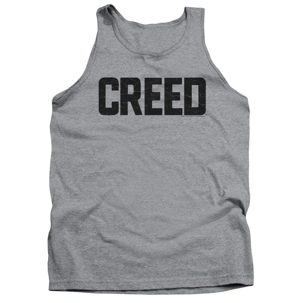 Creed Cracked Logo Mens Tank Top Shirt Athletic Heather Officially Licensed