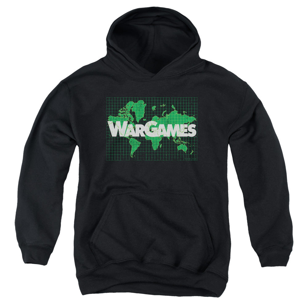 WarGames Game Board Kids Youth Hoodie Black Officially Licensed