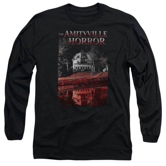 Amityville Horror Cold Blood Mens Long Sleeve Shirt Black Officially Licensed