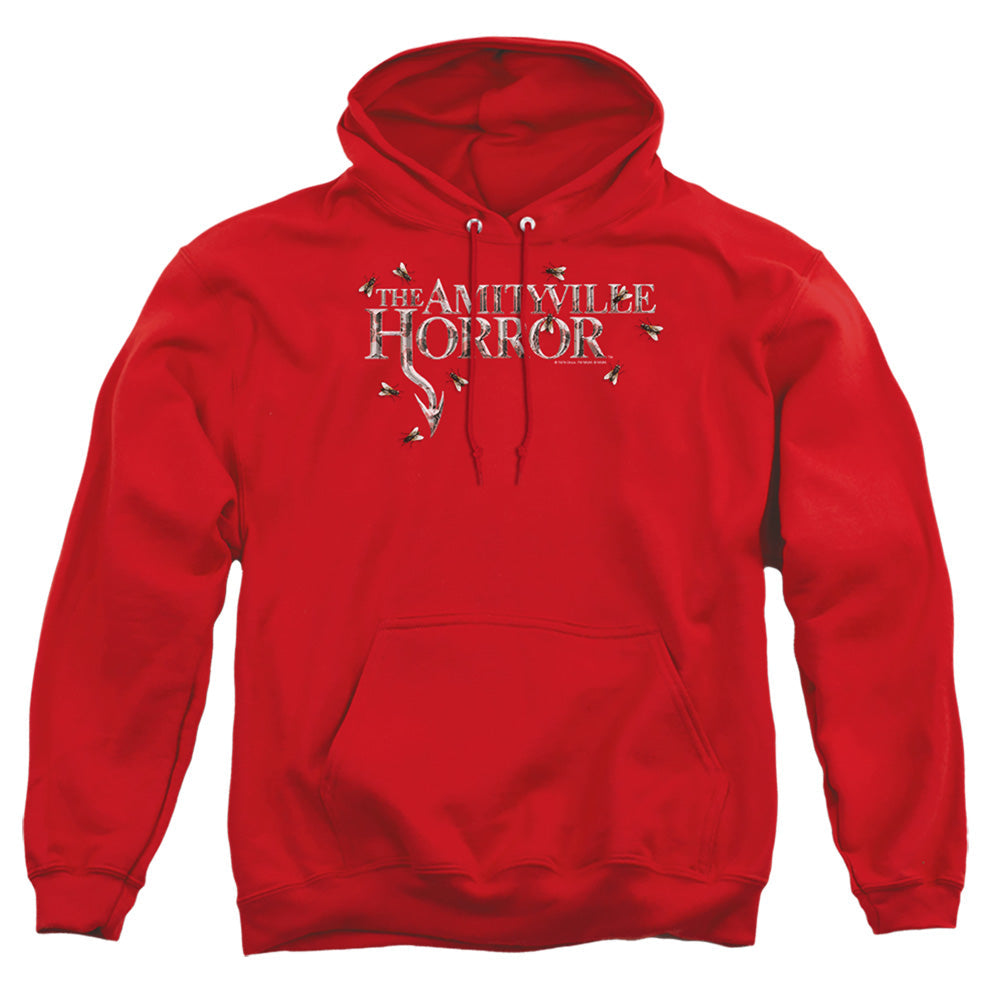 Amityville Horror Flies Mens Hoodie Red Officially Licensed