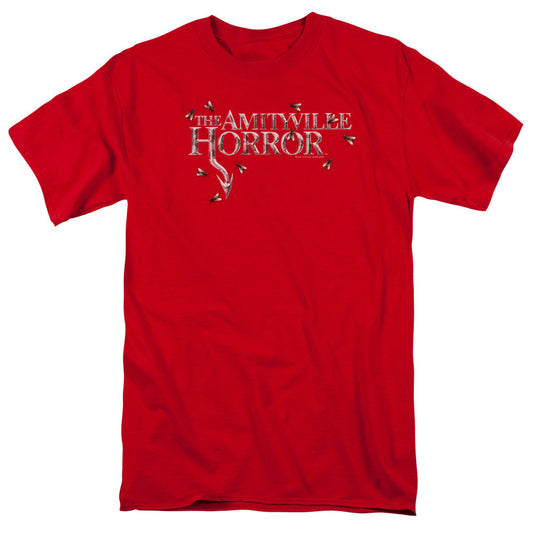 Amityville Horror Flies Mens T Shirt Red Officially Licensed