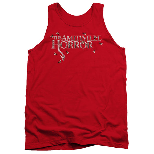Amityville Horror Flies Mens Tank Top Shirt Red Officially Licensed
