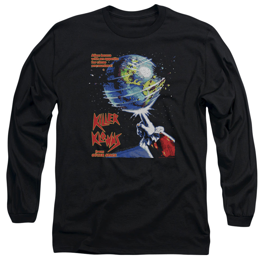 Killer Klowns From Outer Space Invaders Mens Long Sleeve Shirt Black Officially Licensed Officially Licensed