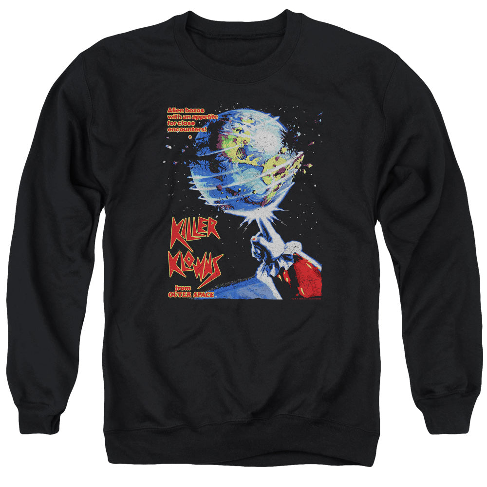 Killer Klowns From Outer Space Invaders Mens Crewneck Sweatshirt Black Officially Licensed