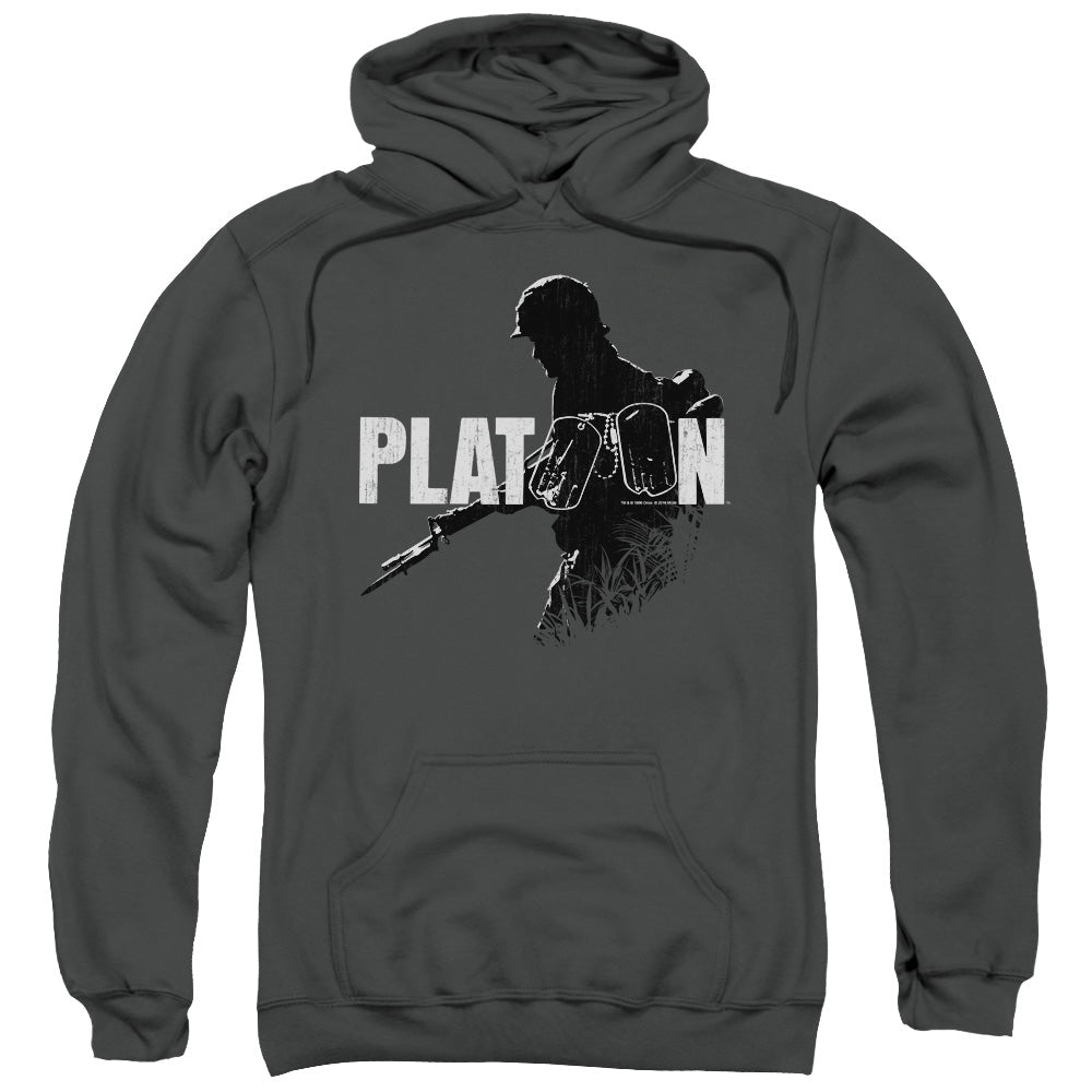 Platoon Shadow Of War Mens Hoodie Charcoal Officially Licensed