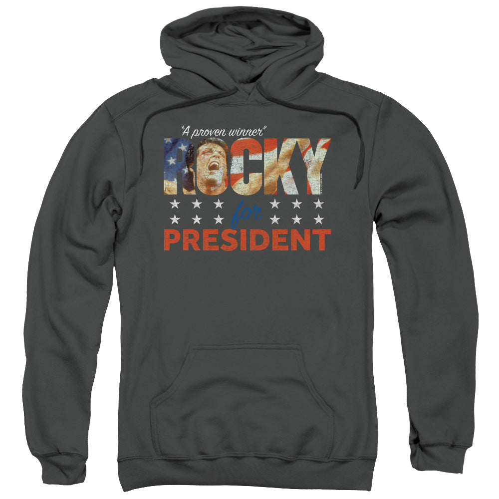 Rocky A Proven Winner Mens Hoodie Charcoal Officially Licensed