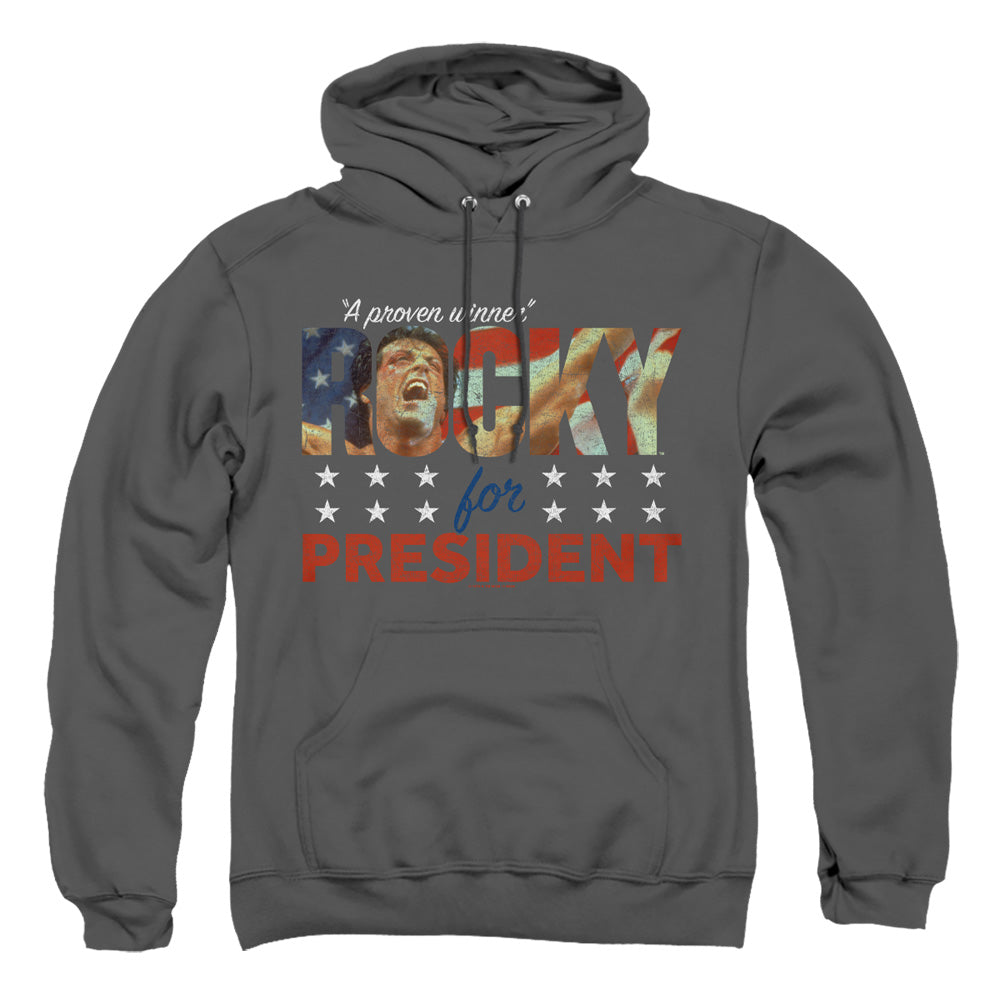 Rocky A Proven Winner Mens Hoodie Charcoal Officially Licensed