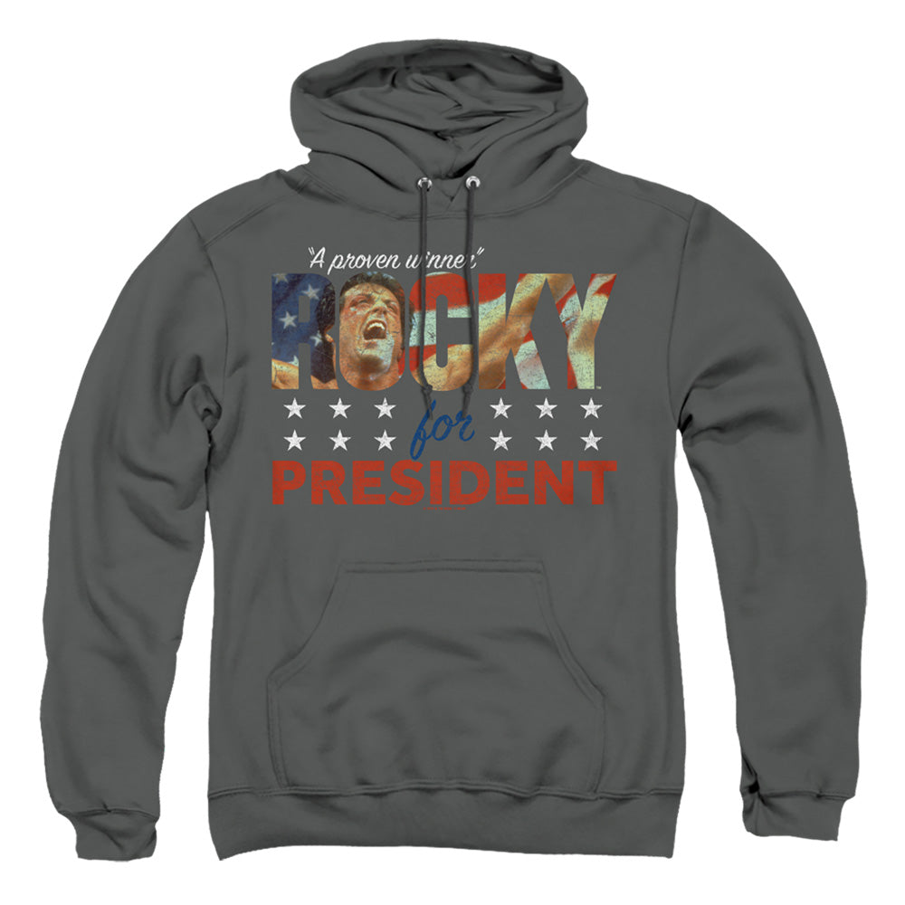 Rocky A Proven Winner Mens Hoodie Charcoal Officially Licensed
