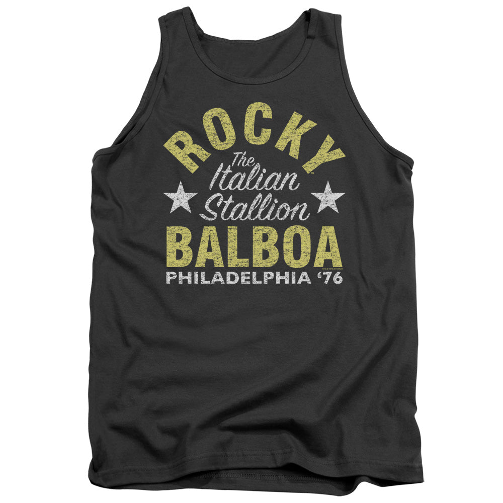 Rocky Rocky Philly Mens Tank Top Shirt Charcoal Officially Licensed