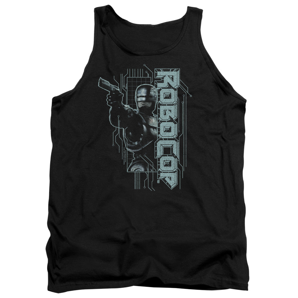 Robocop Murphy Split Mens Tank Top Shirt Black Officially Licensed