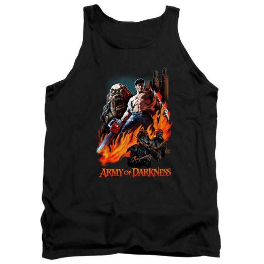 Army Of Darkness Painted Evil Mens Tank Top Shirt Black Officially Licensed