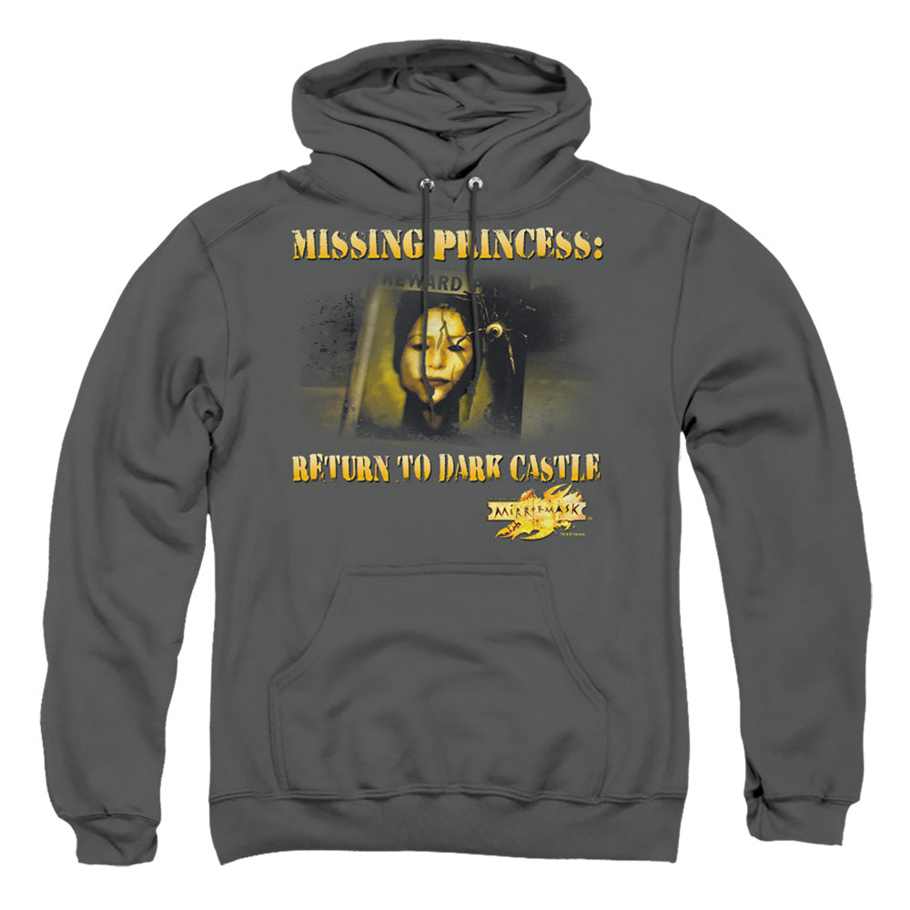 Mirrormask Missing Princess Mens Hoodie Charcoal Officially Licensed