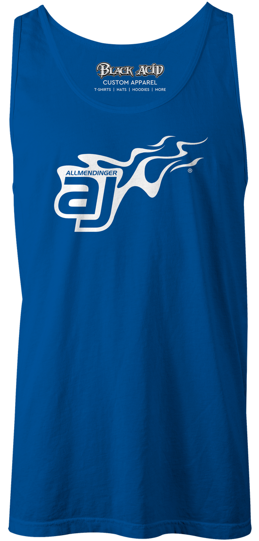 AJ Allmendinger - Men's Tank White Flame Logo
