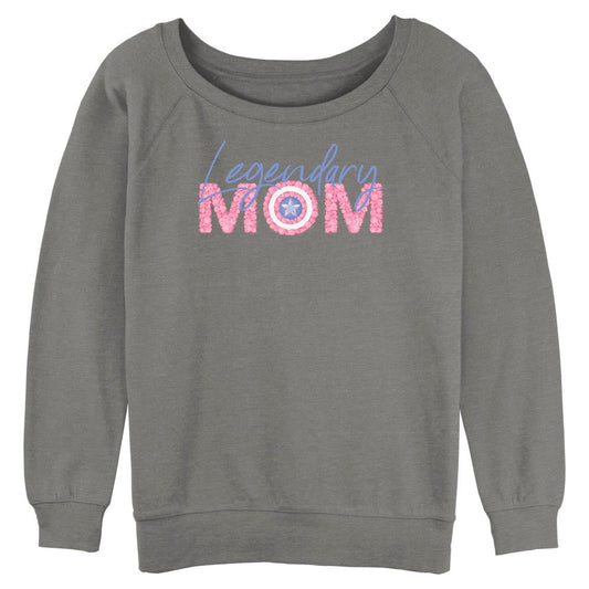 Marvel Legendary Mom Flowers Junior's Raglan Pullover