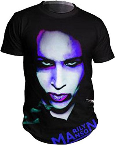 Marilyn Manson Marilyn Manson Oversaturated Men'S T-Shirt, Black, X-Large [T-Shirt] - Rock Band Apparel