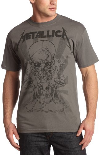Metallica Men'S Metallica "Pushed Boris" T-Shirt, Charcoal, Medium [T-Shirt] - Rock Band Apparel