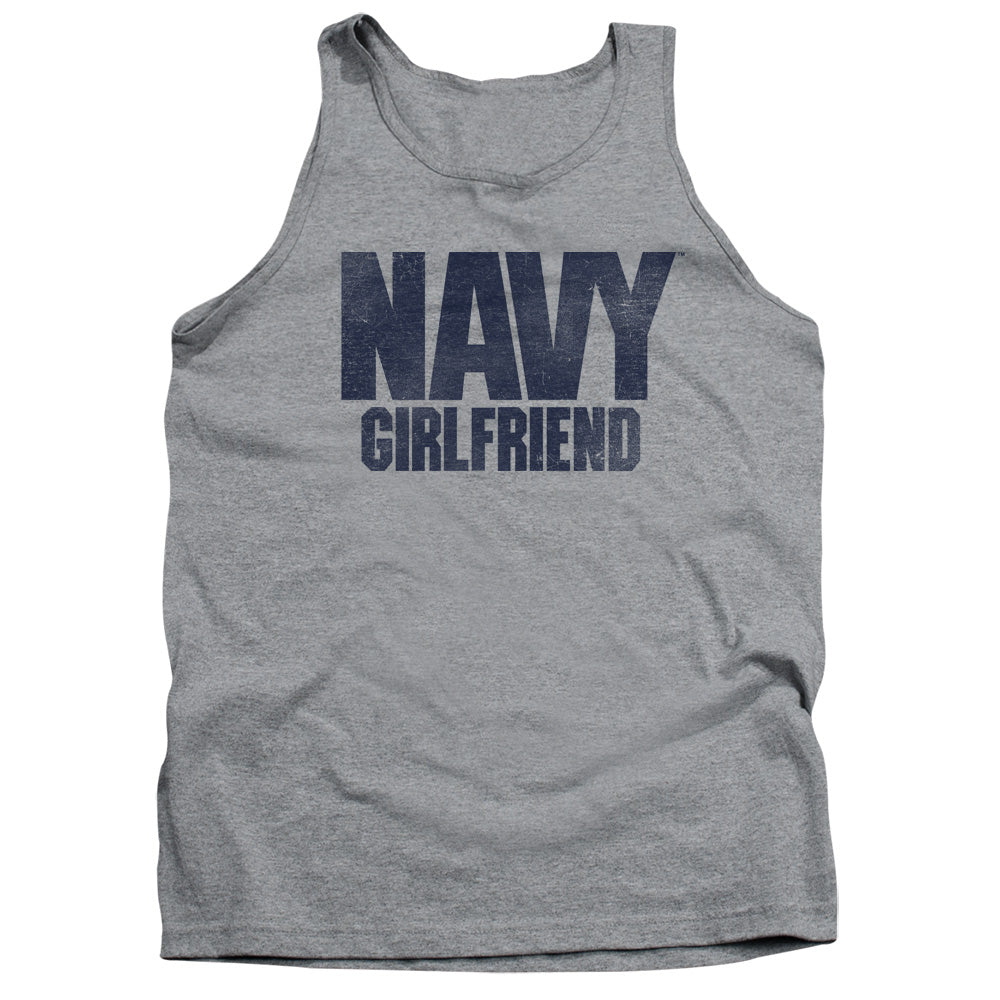 Navy Girlfriend Mens Tank Top Shirt Athletic Heather Officially Licensed