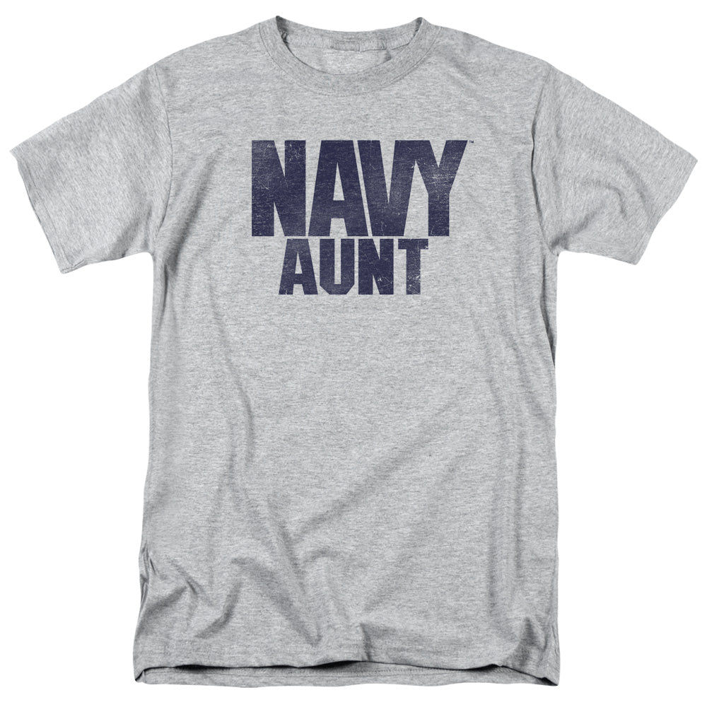 Navy Aunt Mens T Shirt Athletic Heather Officially Licensed