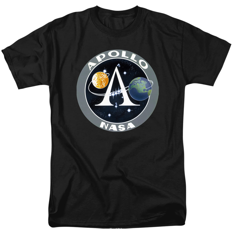 Nasa Apollo Mission Patch Mens T Shirt Black Officially Licensed