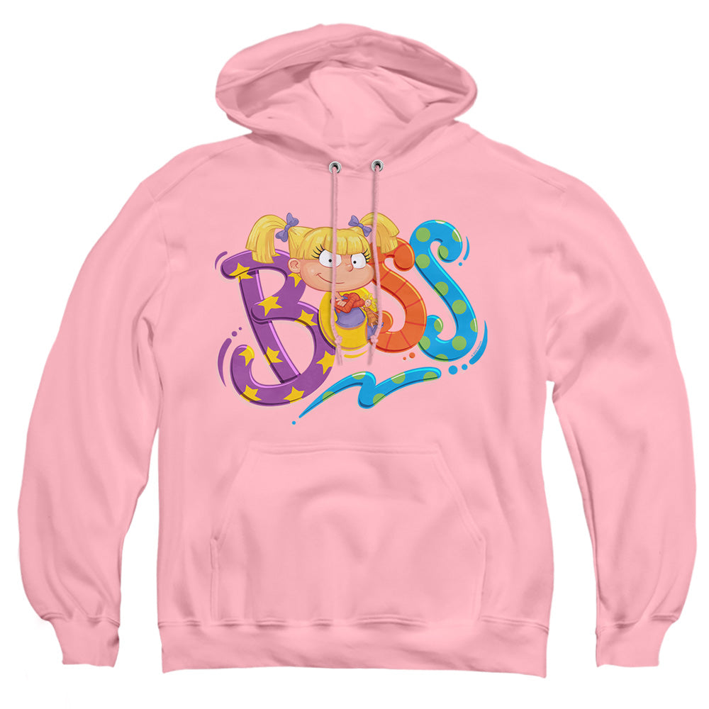 Rugrats Angelica Is Boss Mens Hoodie Pink