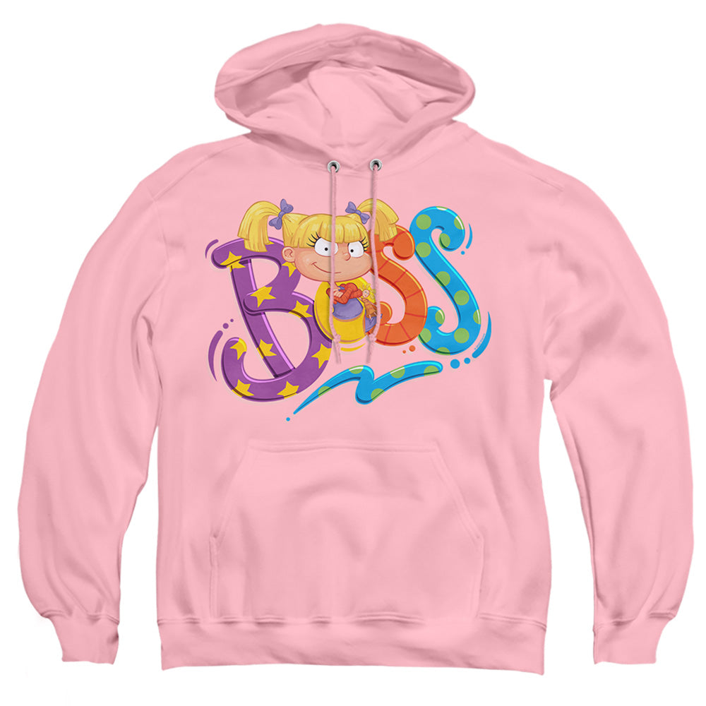 Rugrats Angelica Is Boss Mens Hoodie Pink