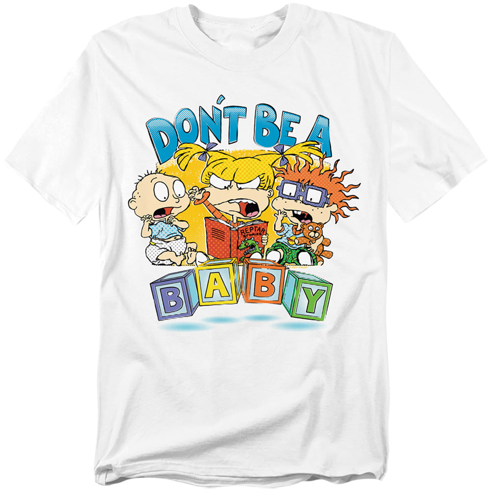 Rugrats Dont Be A Baby Blocks Mens T Shirt White