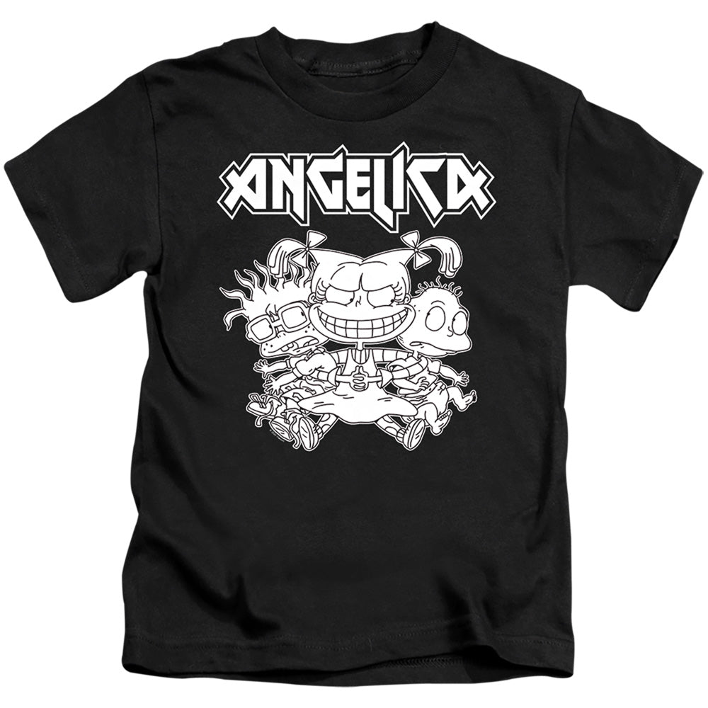 Rugrats Angelica Pickles Rocks Juvenile Kids Youth T Shirt Black Officially Licensed